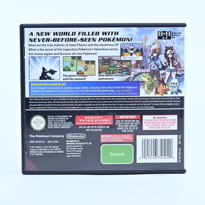 Pokemon White Version - Nintendo DS Game - PAL + Manual - FREE POST!