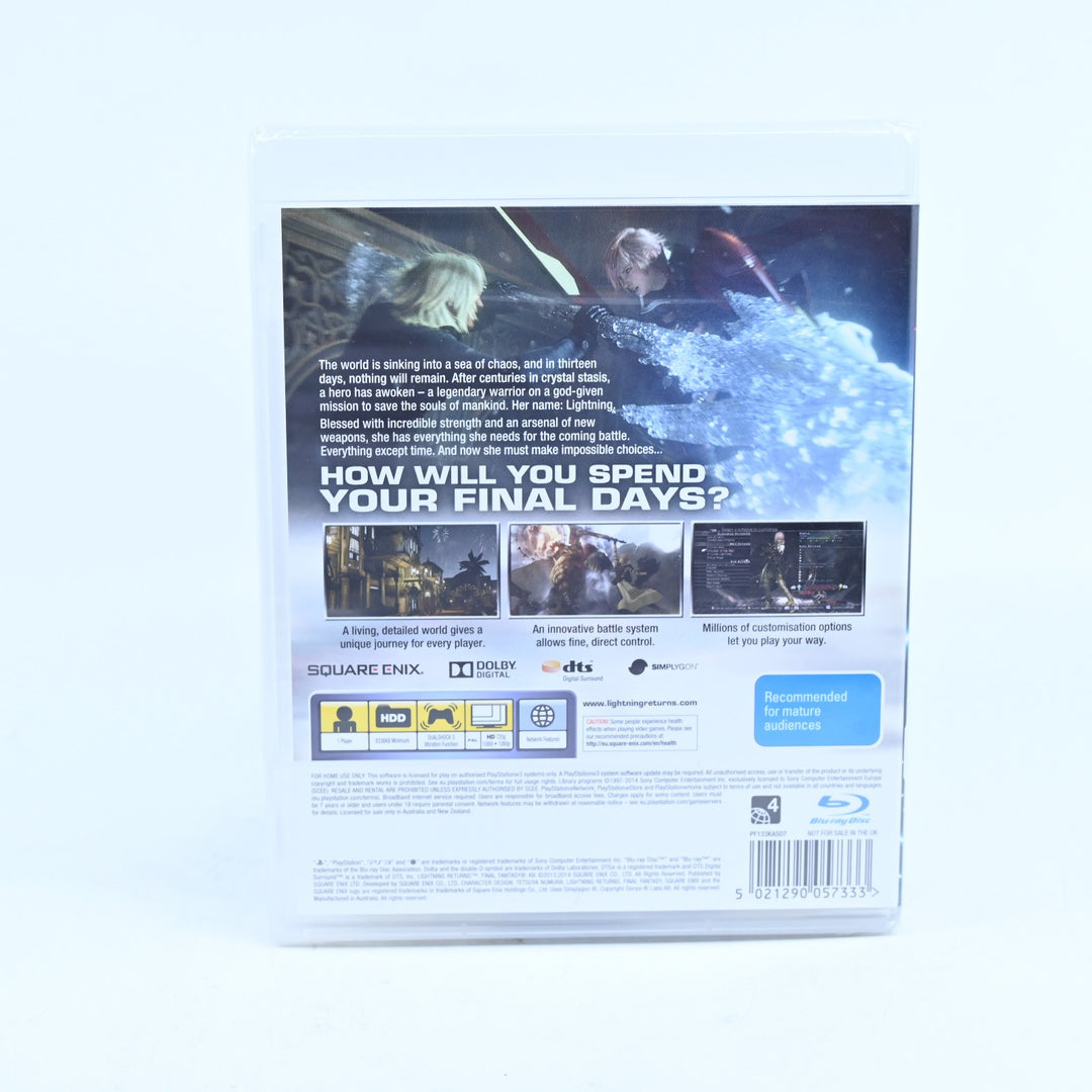 Lightning Returns: Final Fantasy XIII - SEALED - PS3 Game + Manual - MINT DISC!