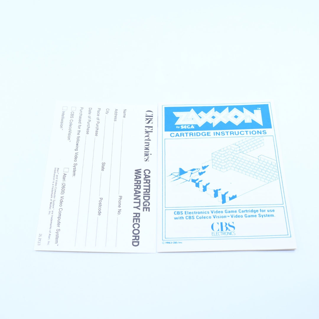 Zaxxon - ColecoVision Game + Manual - Region Free - FREE POST!