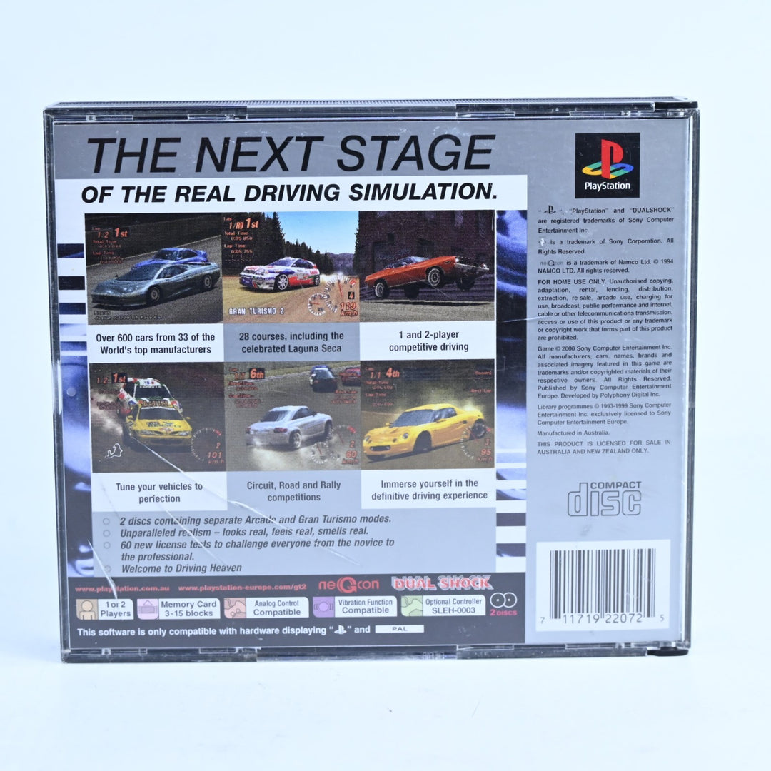 Gran Turismo 2 - Sony Playstation 1 / PS1 Game + Manual - PAL  - MINT DISC!