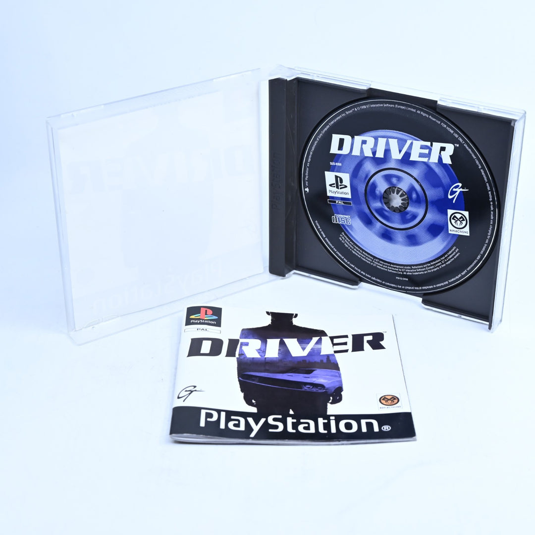 Driver - Sony Playstation 1 / PS1 Game + Manual - PAL - MINT DISC!