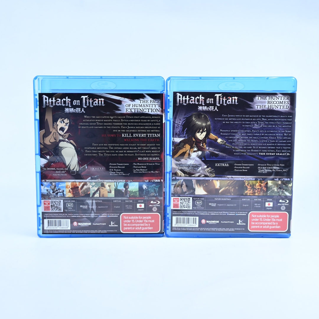 Attack On Titan: Collection 1 + 2 - Region B - Anime Blu-ray
