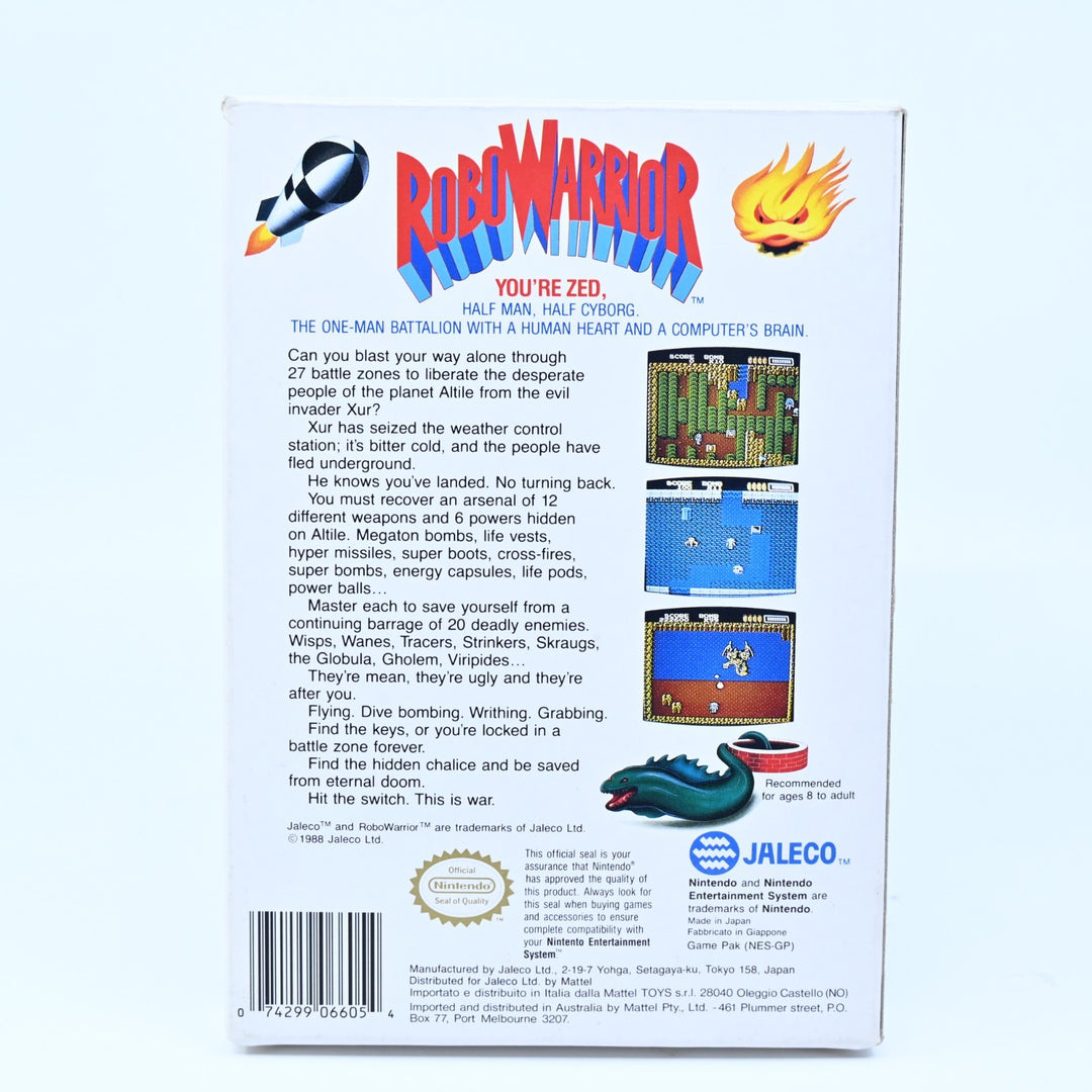 Robo Warrior - Nintendo Entertainment System / NES Boxed Game - PAL - FREE POST!