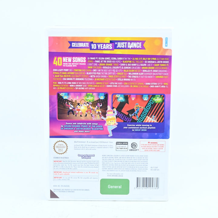 Just Dance 2020 - Nintendo Wii Game + Manual - PAL - FREE POST!