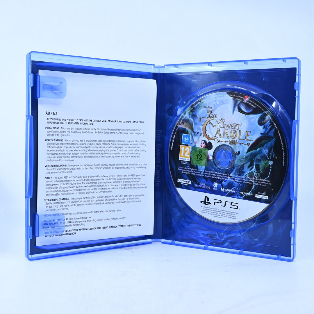Bye Sweet Carole - Sony Playstation 5 / PS5 Game - MINT DISC!
