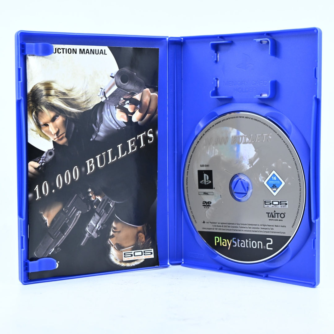 10,000 Bullets - Sony Playstation 2 / PS2 Game + Manual - PAL - MINT DISC!