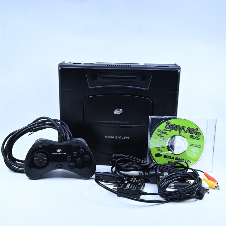 Black - Sega Saturn Boxed Console - AUS PAL - FREE POST!