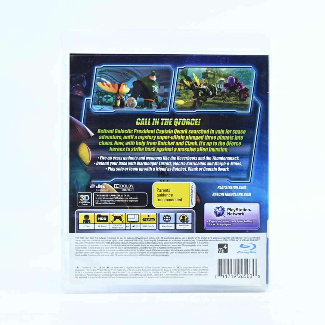 Ratchet & Clank: Qforce - Sony Playstation 3 / PS3 Game + Manual - FREE POST!