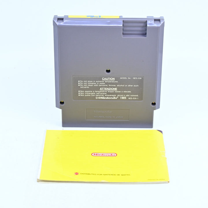 Super Mario Bros 3 - Nintendo Entertainment System / NES Game + Manual - PAL