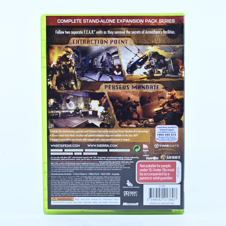 F.E.A.R. Files - Xbox 360 Game + Manual - PAL - MINT DISC! - FEAR Files