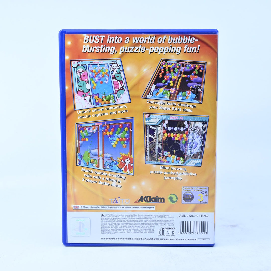 Super Bust A Move - Sony Playstation 2 / PS2 Game + Manual - PAL - MINT DISC!
