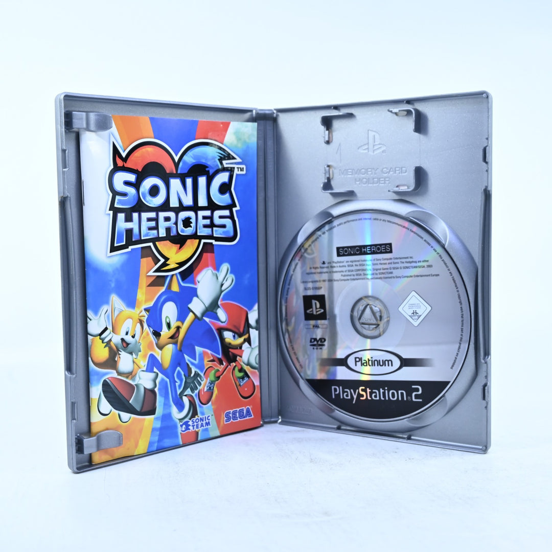 Sonic Heroes - Sony Playstation 2 / PS2 Game + Manual - PAL - MINT DISC!