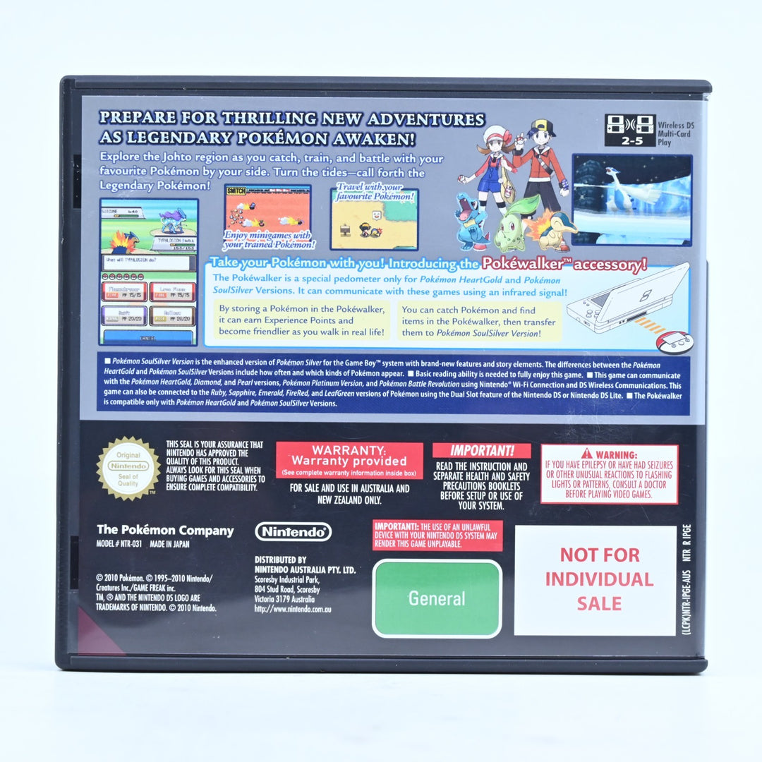 Pokemon SoulSilver - Nintendo DS Game - AUS PAL + Manual - Soul Silver