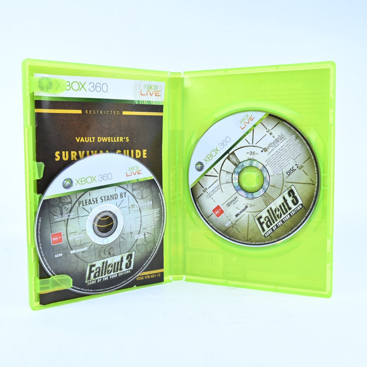 Fallout 3 GOTY Edition - Xbox 360 Game + Manual - PAL - MINT DISC!
