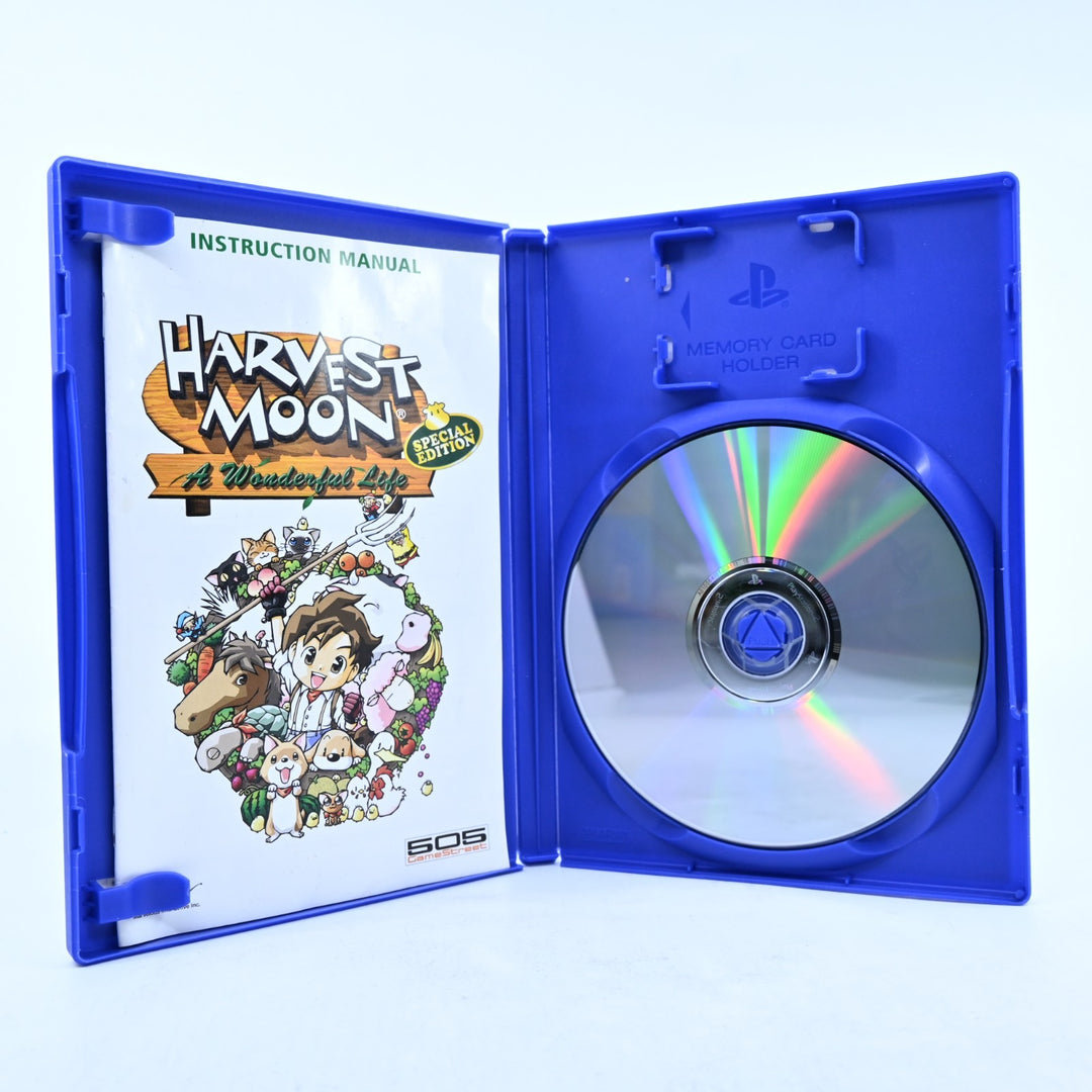 Harvest Moon: A Wonderful Life - Special Edition - PS2 Game + Manual - PAL
