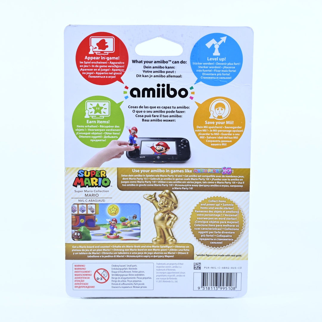 SEALED! Mario Gold Edition Amiibo - Super Mario - Nintendo - Toy