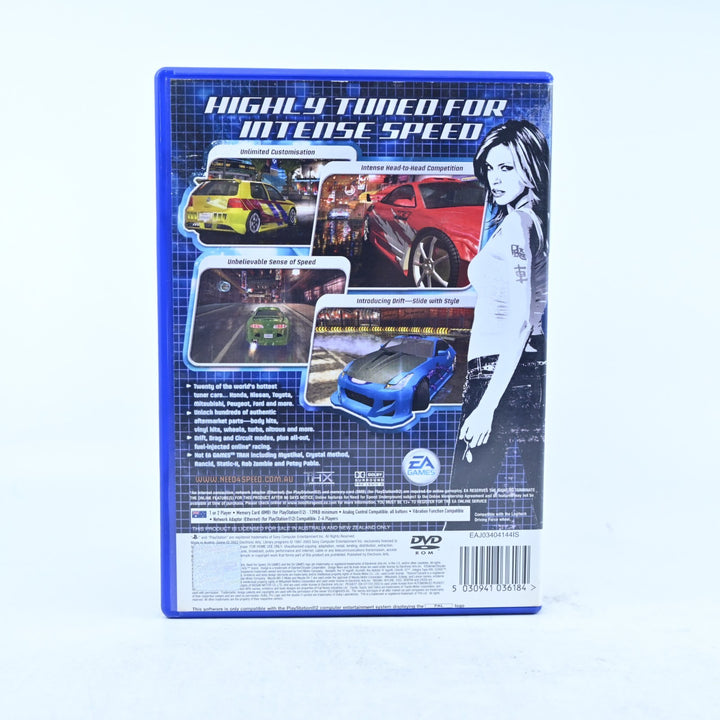 Need for Speed Underground - Sony Playstation 2 / PS2 Game + Manual - PAL