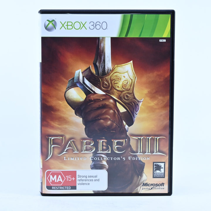 Fable III 3 - Limited Collector's Edition - Xbox 360 Game + Manual - PAL