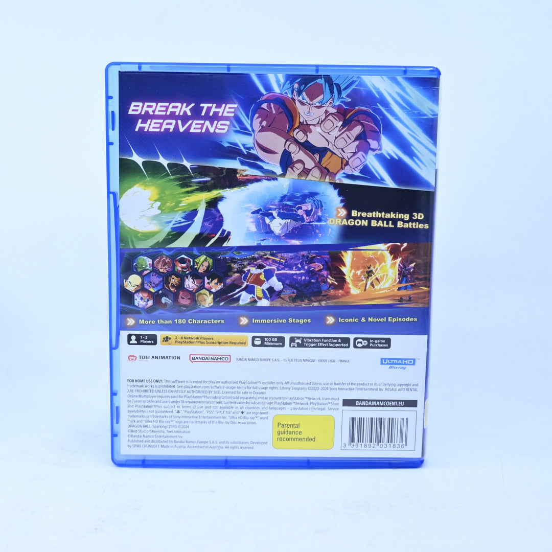 Dragon Ball: Sparking Zero - Sony Playstation 5 / PS5 Game - MINT DISC!