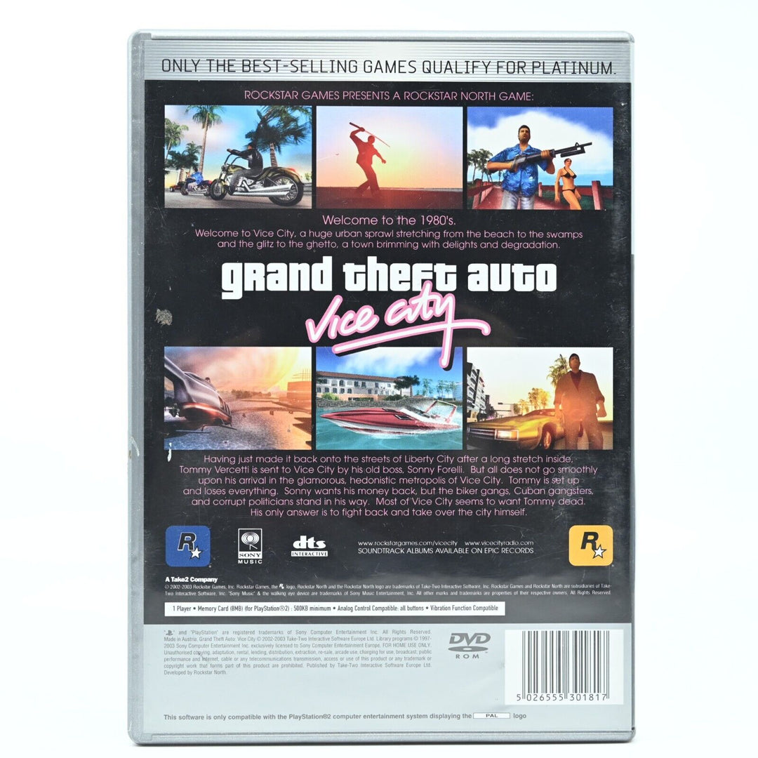 Grand Theft Auto: Vice City - Sony Playstation 2 / PS2 Game - FREE POST!