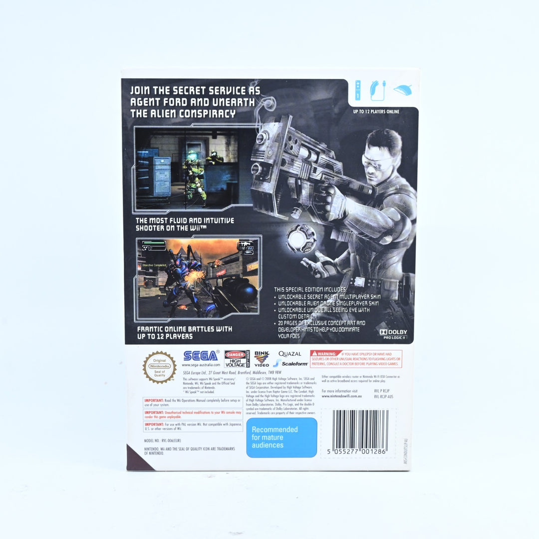 The Conduit: Special Edition - Nintendo Wii Game + Manual - PAL - MINT DISC!