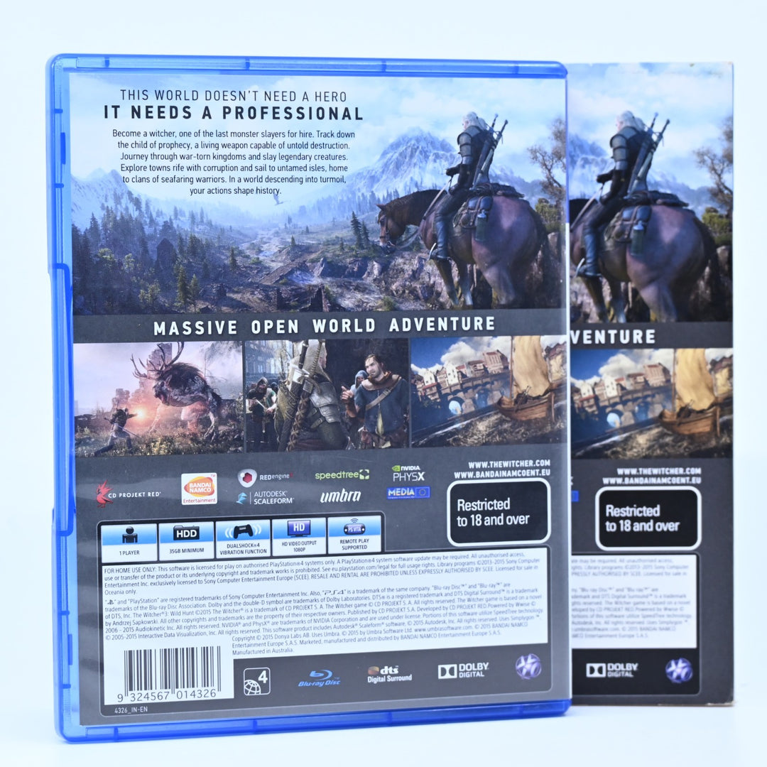 The Witcher 3: Wild Hunt - Sony Playstation 4 / PS4 Game - FREE POST!