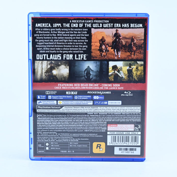 Red Dead Redemption II - Sony Playstation 4 / PS4 Game - MINT DISC!