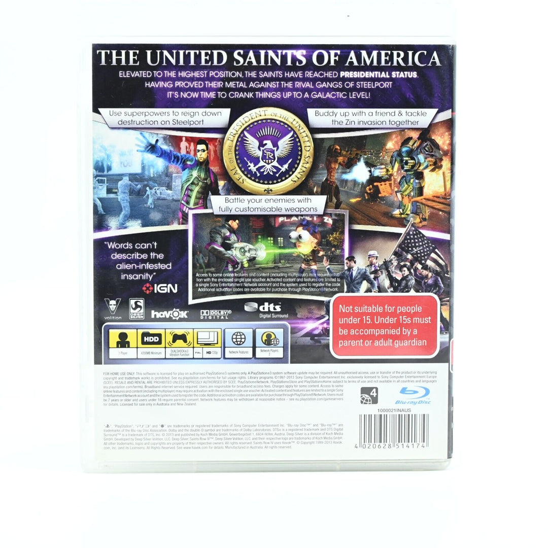 Saints Row IV Commander in Chief Edition - Sony Playstation 3 / PS3 Game