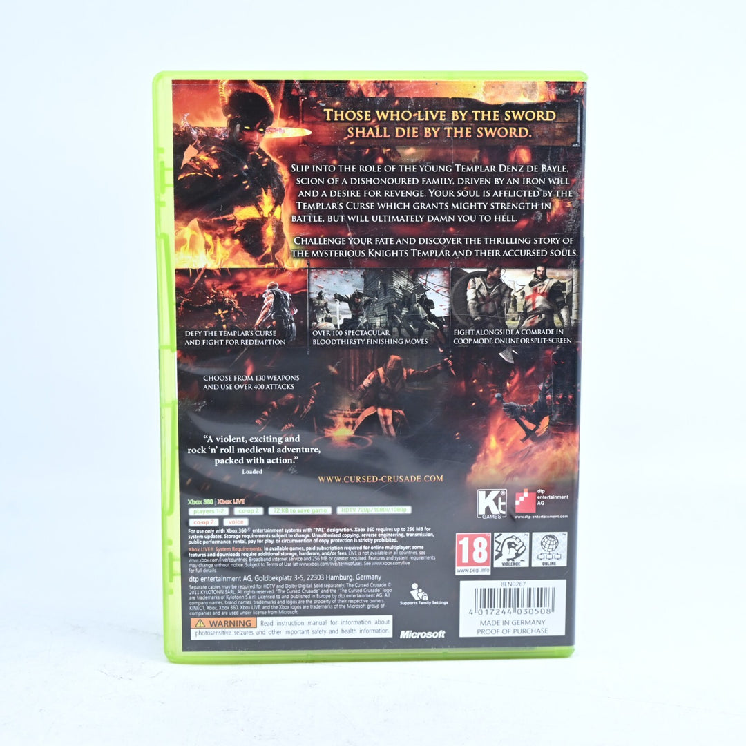 The Cursed Crusade - 100% Uncut - Xbox 360 Game + Manual - PAL - MINT DISC!