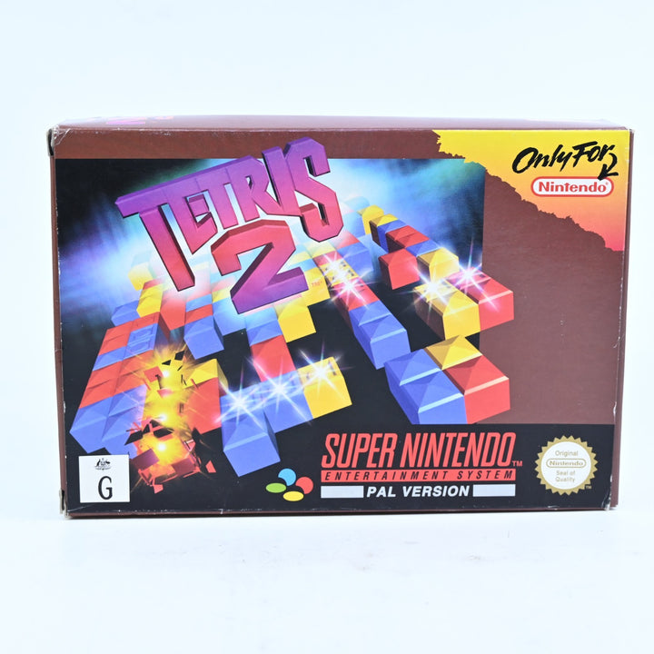 Tetris 2 - Super Nintendo / SNES Boxed Game - PAL - FREE POST!