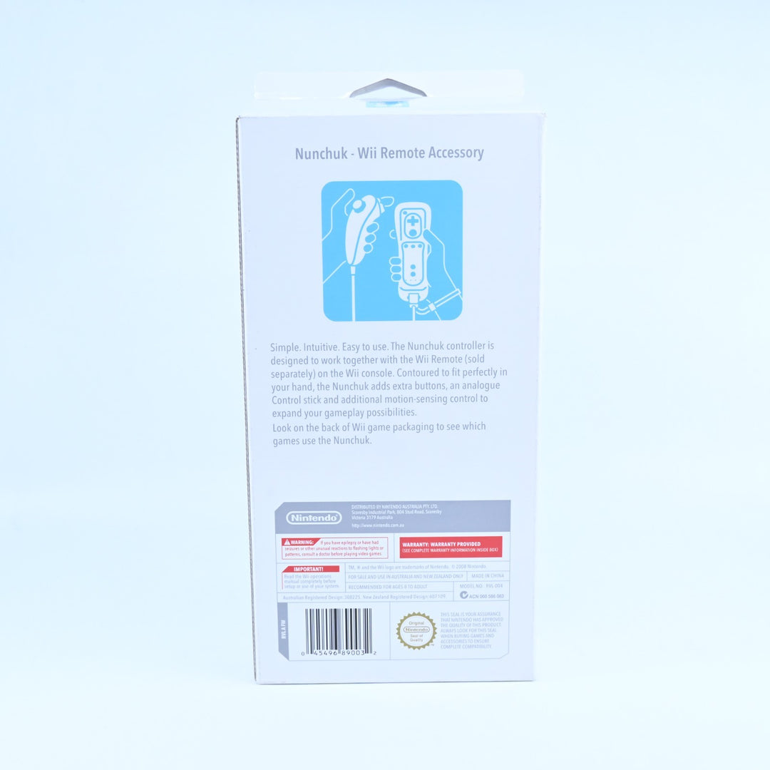Boxed Nunchuk Wii Remote Accessory - Nintendo Wii Accessory - FREE POST!