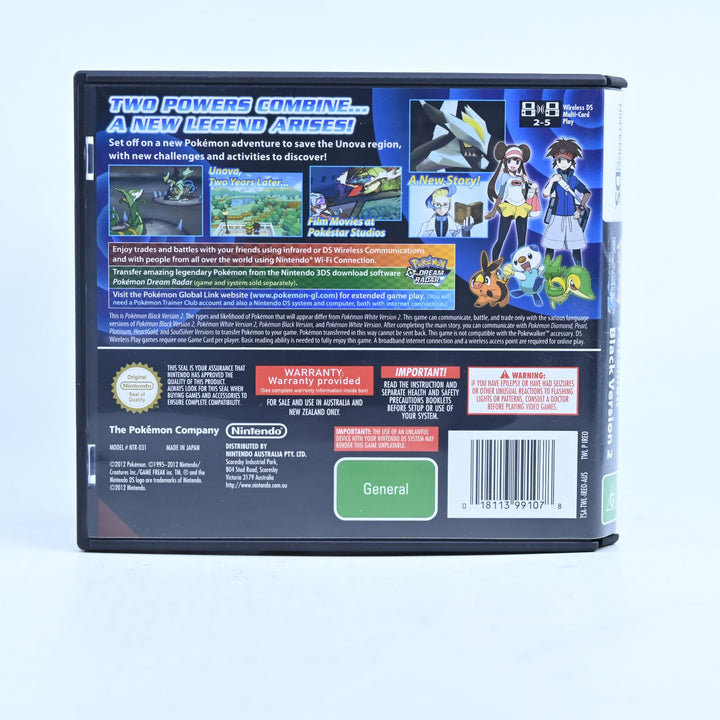 Pokemon Black 2 - Nintendo DS Game - PAL + Manual - FREE POST!