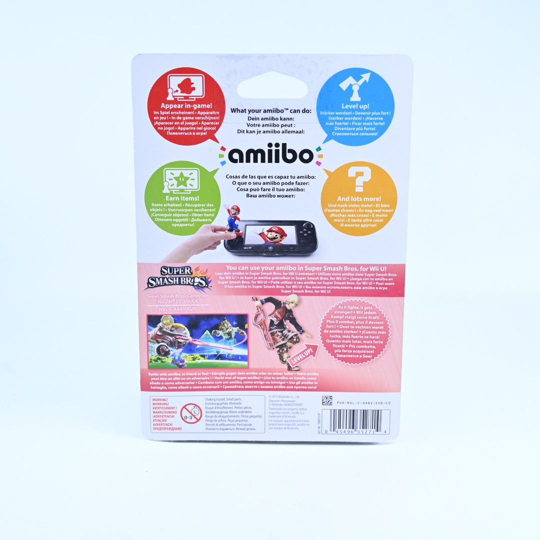 SEALED! Shulk Amiibo No. 25 - Super Smash Bros. Collection - Toy