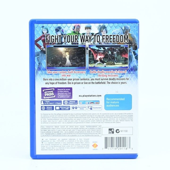 Freedom Wars - Sony PS Vita Game - FREE POST!