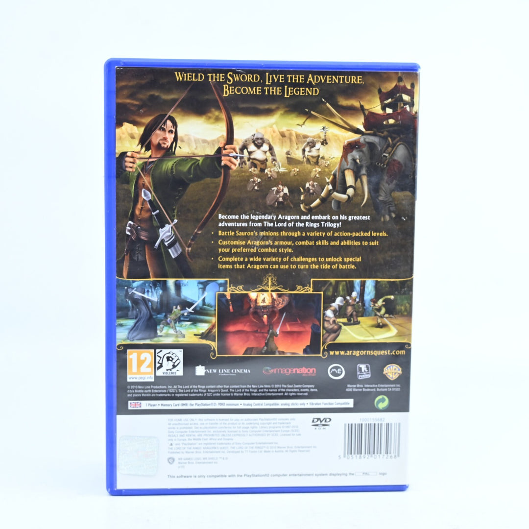 The Lord Of The Rings - Aragorn's Quest - Sony Playstation 2 / PS2 Game + Manual