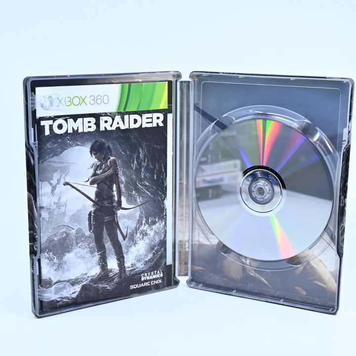 Tomb Raider - Steelbook Edition - Xbox 360 Game + Manual - PAL - MINT DISC!