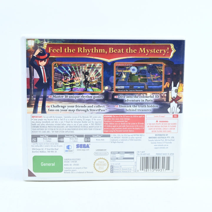 Rhythm Thief & the Emperor's Treasure - Nintendo 3DS Game - PAL + Manual