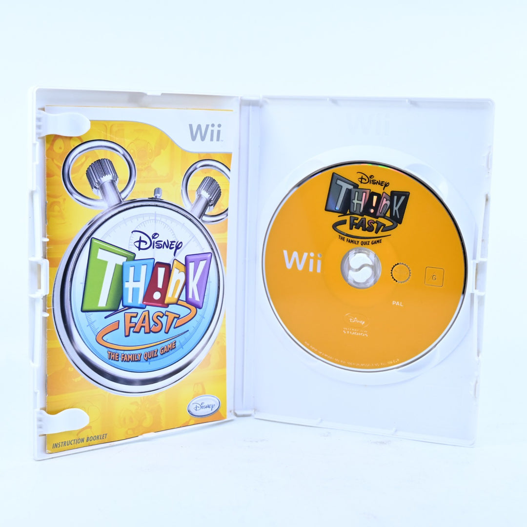 Disney Think Fast - Nintendo Wii Game + Manual - PAL - MINT DISC!
