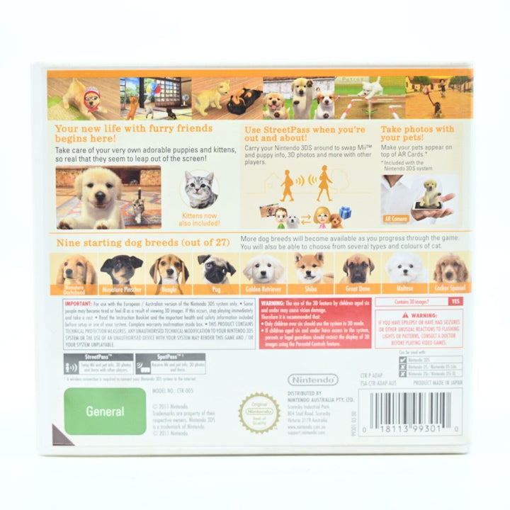 Nintendogs + Cats: Golden Retriever & New Friends - Nintendo 3DS Game - PAL