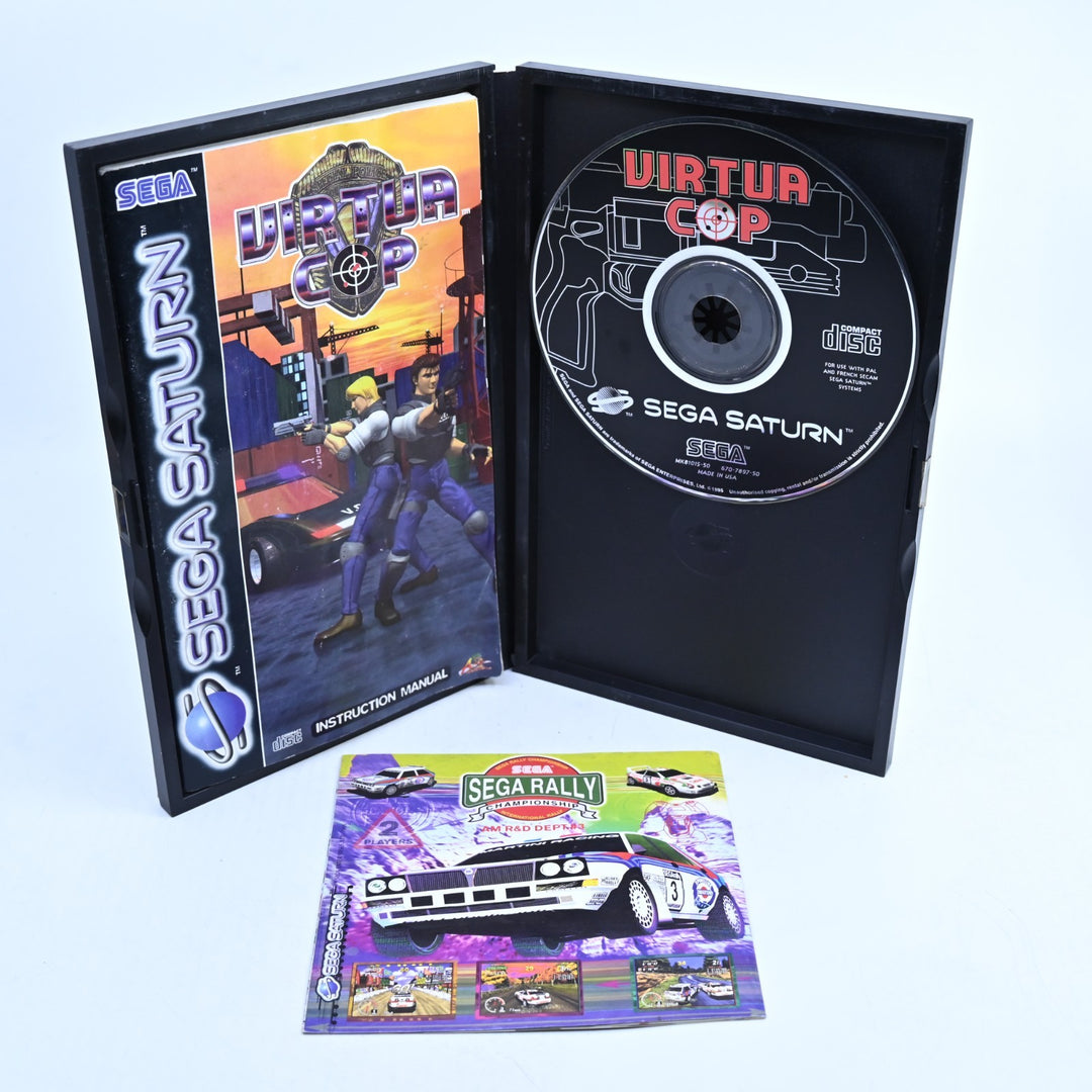 Virtua Cop - Sega Saturn Game + Manual - PAL - MINT DISC!