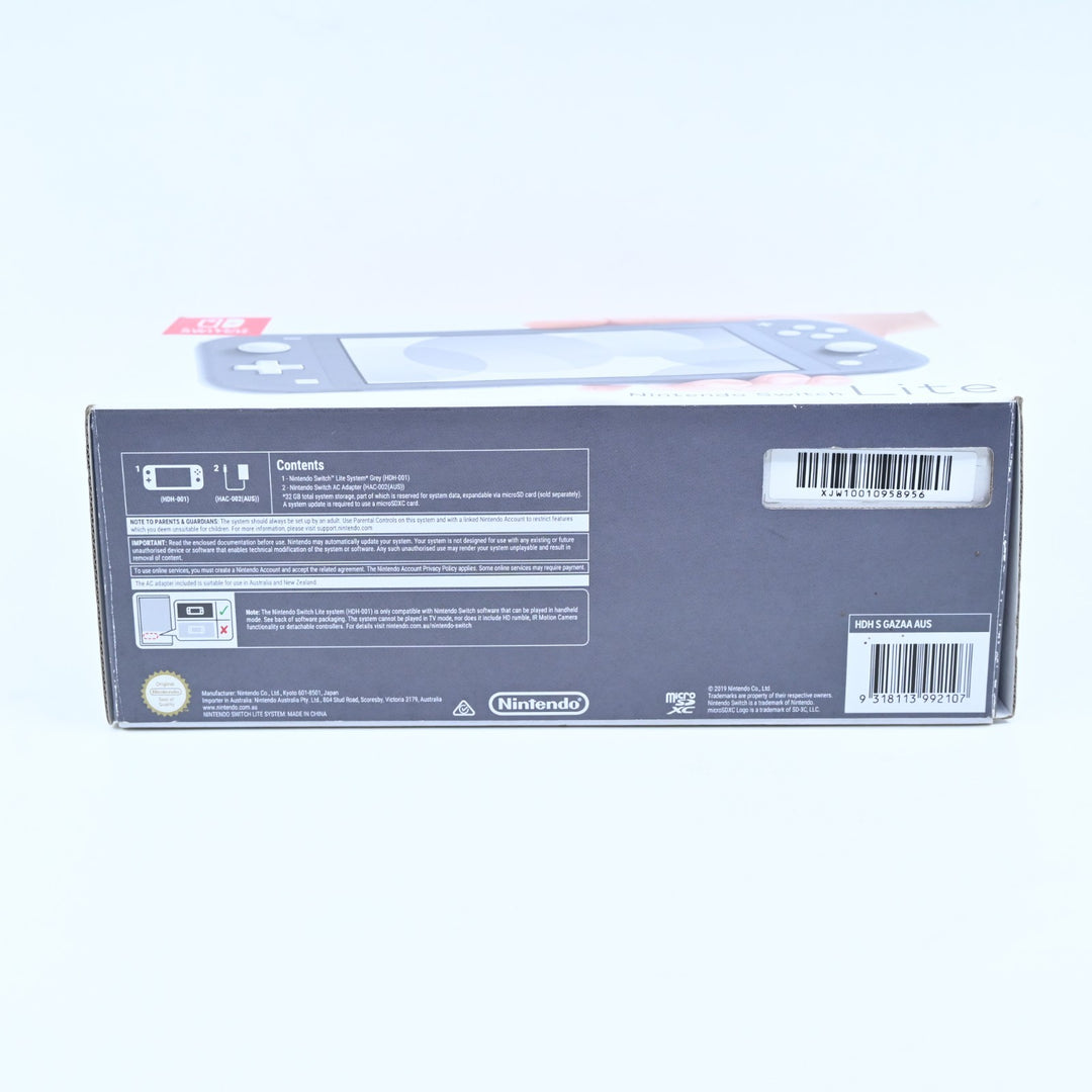 Grey - XJW100109  - Nintendo Switch Lite Boxed Console - PAL - FREE POST!