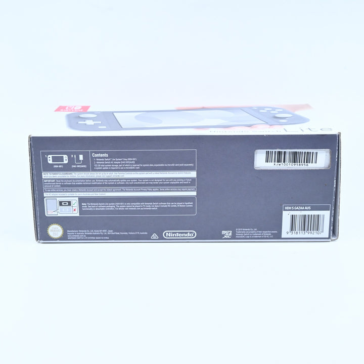 Grey - XJW100109  - Nintendo Switch Lite Boxed Console - PAL - FREE POST!