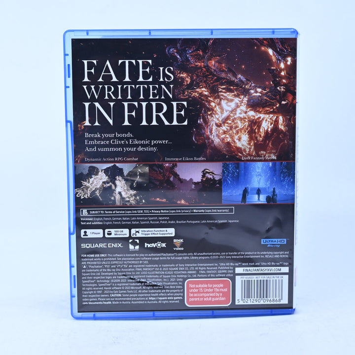 Final Fantasy XVI - Sony Playstation 5 / PS5 Game - FREE POST!