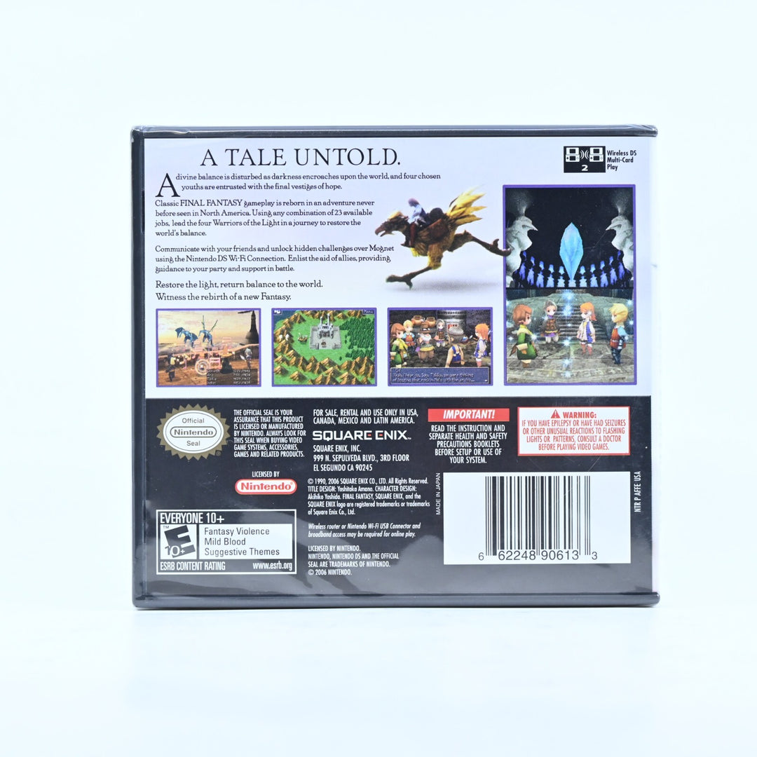 SEALED! Final Fantasy III - Nintendo DS Game - PAL + Manual - FREE POST!