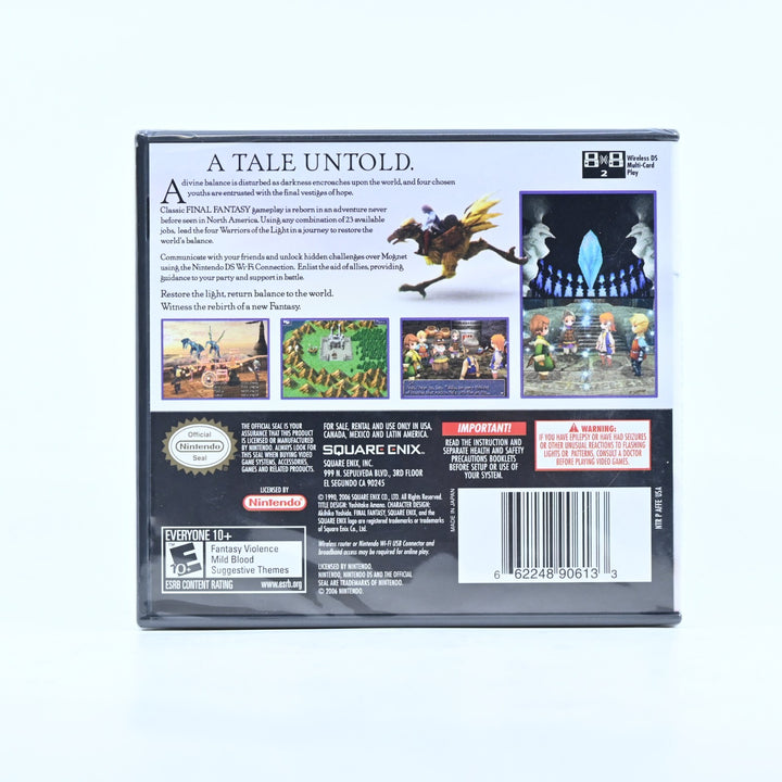 SEALED! Final Fantasy III - Nintendo DS Game - PAL + Manual - FREE POST!