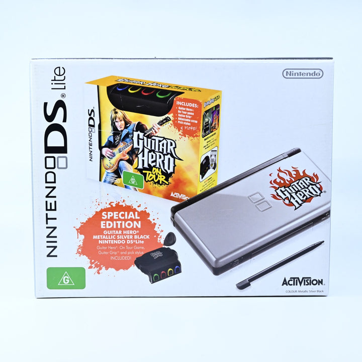 UNUSED! Special Edition Guitar Hero - Nintendo DS Lite Boxed Console - AUS PAL