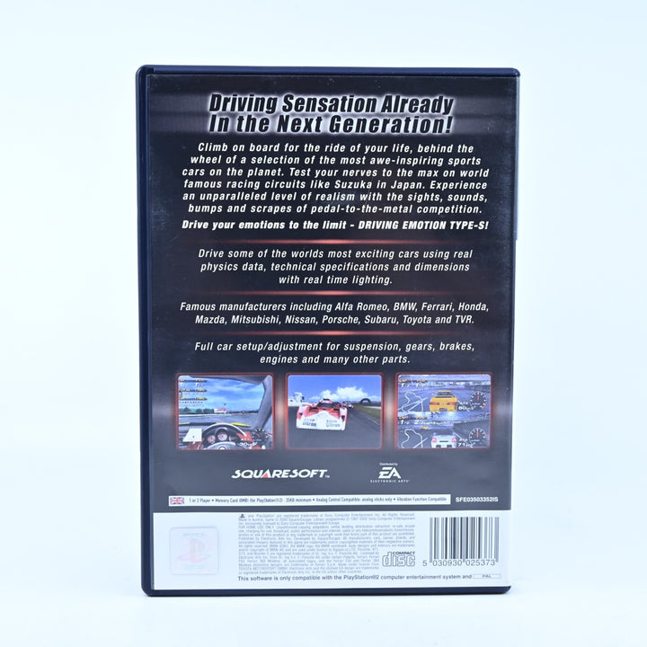 Driving Emotion Type-S - Sony Playstation 2 / PS2 Game + Manual - MINT DISC!