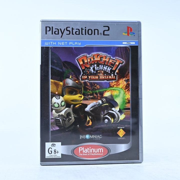 Ratchet & Clank 3: Up Your Arsenal - Sony Playstation 2 / PS2 Game + Manual