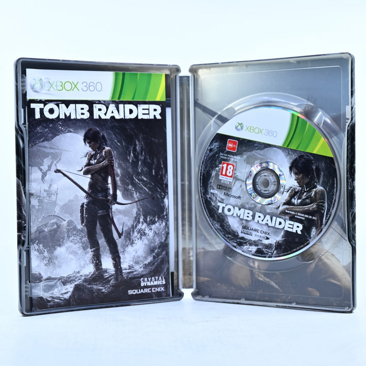 Tomb Raider - Steelbook Edition - Xbox 360 Game + Manual - PAL - MINT DISC!