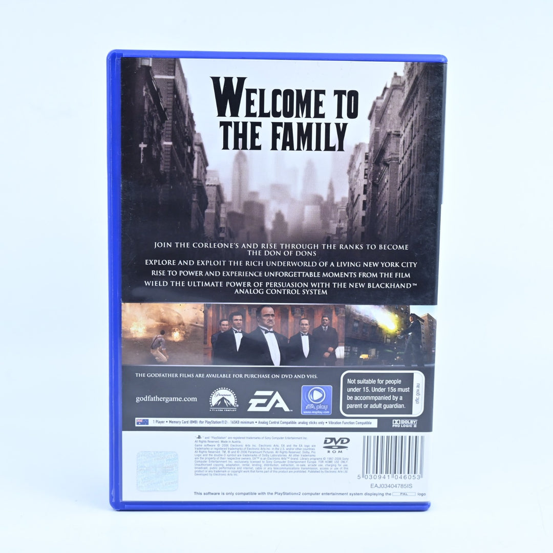 The Godfather - Sony Playstation 2 / PS2 Game + Manual - PAL - NEAR MINT DISC!